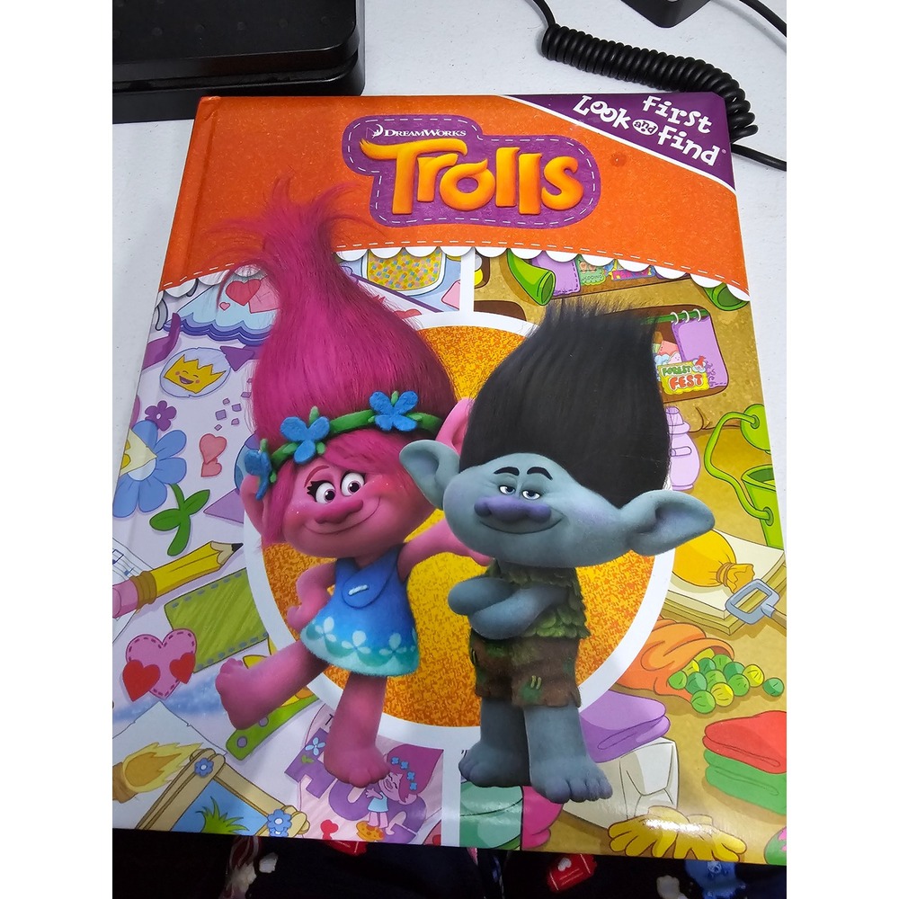 DreamWorks Trolls First Look and Find Board Book Toddler Activity Search Find